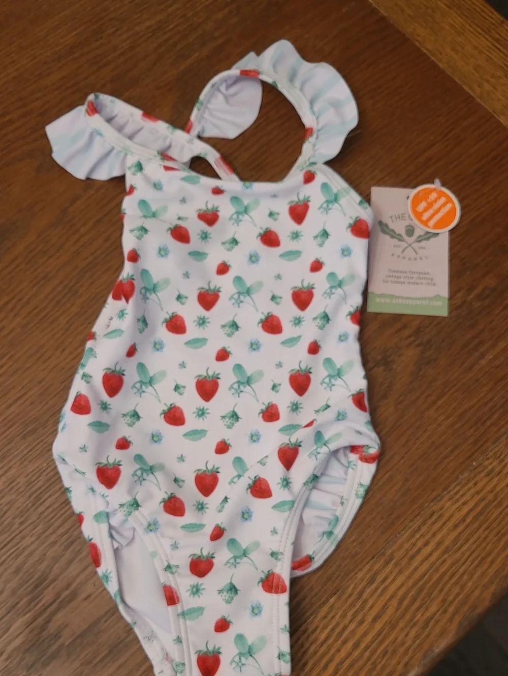 The Oaks White Strawberry-Print One-Piece Swimsuit